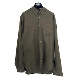 Lacoste-LACOSTE Camicie T.Unione Europea (tour de cou / collare) 39 cotton-Marrone