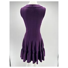 Alaïa-ALAIA  Dresses T.fr 40 Wool-Purple