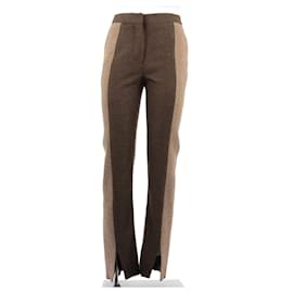 Burberry-BURBERRY  Trousers T.Uk 6 Wool-Brown