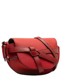 Loewe-LOEWE Red Mini Leather Gate Bag-Red