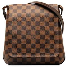 Louis Vuitton-Louis Vuitton Brauner Damier Ebene Musette Salsa langer Riemen-Braun