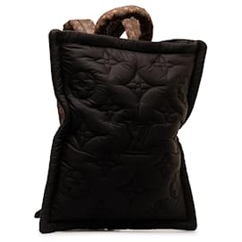 Louis Vuitton-Louis Vuitton Sac à dos oreiller monogramme Econyl noir-Noir,Autre