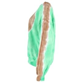 Acne-Felpa Heart Tie-Dye di Acne Studios in cotone organico verde-Verde
