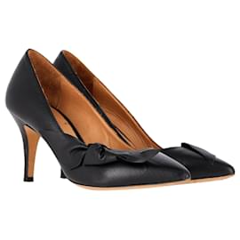 Isabel Marant-Zapatos de tacón Isabel Marant Poppy en cuero negro-Negro