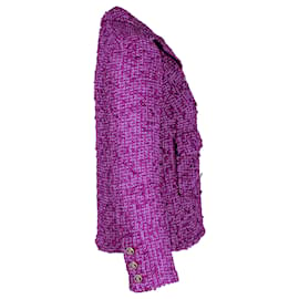 Chanel-Chanel 2021 Jacke aus violettem Tweed-Lila
