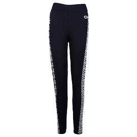 Chanel Side Logo Slim Pants in Black Wool Black
