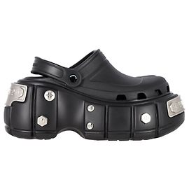 Ciabatta Balenciaga HardCrocs™ in gomma nera Nero