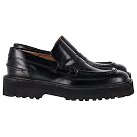Dries Van Noten-Dries Van Noten Penny Loafers in Black Leather-Black