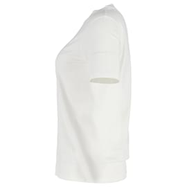Acne-T-shirt à col rond Acne Studios en coton blanc-Blanc