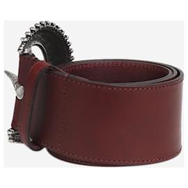 Etro-Burgundy Bohemian style belt - size-Red