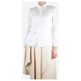 Autre Marque-White silk shirt - size S-White
