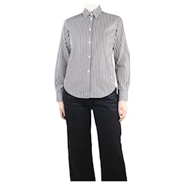 Loro Piana-Brown striped shirt - size UK 10-Brown