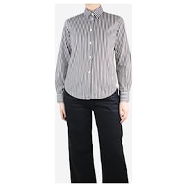 Loro Piana-Brown striped shirt - size UK 10-Brown