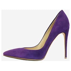 Dolce & Gabbana-Escarpins en daim violet - taille EU 36.5 (UK 3.5)-Violet
