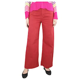 G. Kero-Pantalón ancho rojo de talle alto - talla UK 12-Roja