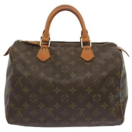 Louis Vuitton-Louis Vuitton Monogram Speedy 30 Hand Bag M41526 LV Auth ki4173-Monogram