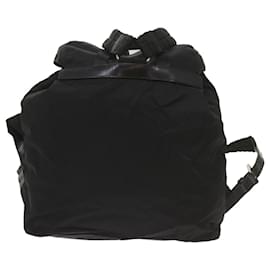 Prada-PRADA Backpack Nylon Black Auth 68249-Black