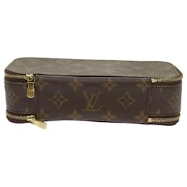 Louis Vuitton-Estuche para cosméticos LOUIS VUITTON Monogram Trousse Brush MG M47505 LV Auth 68700-Monograma