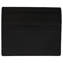 Autre Marque-BOTTEGA VENETA Card Case Leather Black Auth bs12896-Black
