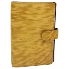 Louis Vuitton-LOUIS VUITTON Epi Agenda PM Day Planner Cover Yellow R20059 LV Auth 69165-Yellow