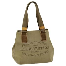 Louis Vuitton-LOUIS VUITTON Plan Soleil Cabas PM Tote Bag Canvas Brown M94144 LV Auth bs12556-Brown