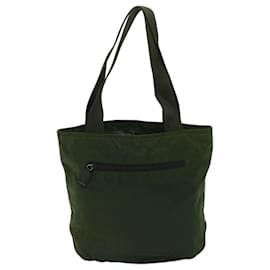 Prada-PRADA Tote Bag Nylon Khaki Auth 68873-Khaki