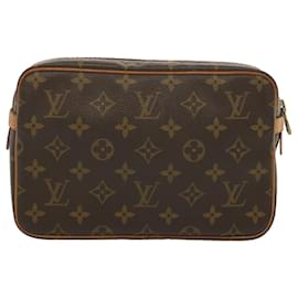 Louis Vuitton-Louis Vuitton Monogram Compiegne 23 Bolsa de Embreagem M51847 LV Auth ki4221-Monograma