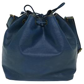 Louis Vuitton-LOUIS VUITTON Epi Petit Noe Bolso de hombro Azul M44105 LV Auth 68538-Azul
