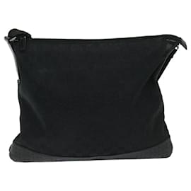 Gucci-gucci GG Canvas Shoulder Bag black 145856 Auth bs12632-Black