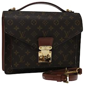 Louis Vuitton-Louis Vuitton Monogram Monceau 28 Hand Bag 2way M51185 LV Auth 68725-Monogram