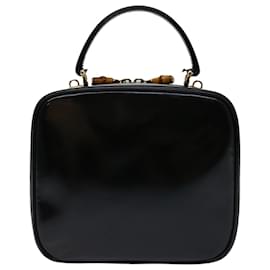 Gucci-GUCCI Hand Bag Patent leather Black 000 270 0323 auth 68516-Black