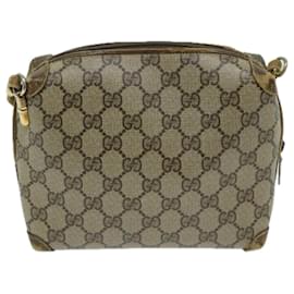 Gucci-GUCCI GG Supreme Shoulder Bag PVC Beige 007 39 4916 Auth ep3641-Beige