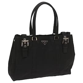 Prada-PRADA Tote Bag Nylon Black Auth ki4206-Black