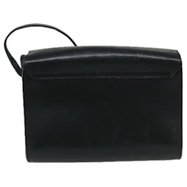 Christian Dior-Christian Dior Shoulder Bag Leather Black Auth ar11513-Black