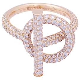 Hermès-Anello Hermès “Echappée Hermès” in oro rosa, Diamants.-Altro