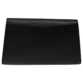 Louis Vuitton-LOUIS VUITTON Epi Art Deco Clutch Bag Black M52632 LV Auth yk11321-Black
