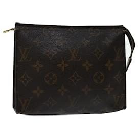 Louis Vuitton-Louis Vuitton Monogramm Poche Toilette 19 Beutel M.47544 LV Auth 68660-Monogramm