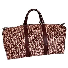 Dior Mala de viagem Bege Bordeaux