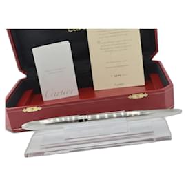 Cartier-Cartier Limited Edition Platinum Calligraphy Fountain Pen - 2001-Silvery