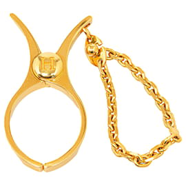 Hermès-Hermès Gold Filou Glove Holder-Golden