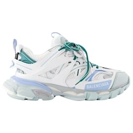 Balenciaga-Track Sneakers - Balenciaga - Synthetic - White/Blue/GREY-White