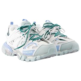 Balenciaga-Track Sneakers - Balenciaga - Synthetic - White/Blue/GREY-White