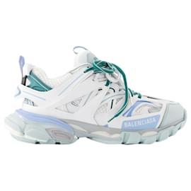 Balenciaga-Track Sneakers - Balenciaga - Synthetik - Weiß/Blau/grau-Weiß