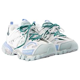 Balenciaga-Track Sneakers - Balenciaga - Synthetik - Weiß/Blau/grau-Weiß