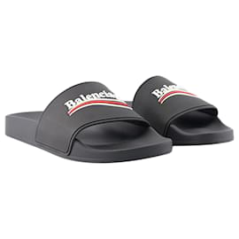 Balenciaga-Pool Sandals - Balenciaga - Synthetic - Black-Black