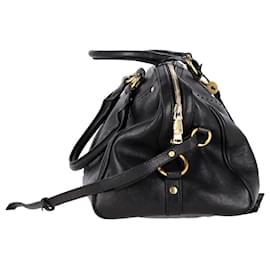 Saint Laurent-Yves Saint Laurent Large Muse Shoulder Bag in Black Leather-Black