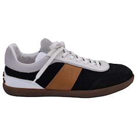 Tod's-Tod's Allacciata Casetta Heritage Sneakers in Black Leather and Suede-Black