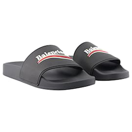 Balenciaga-Pool Sandals - Balenciaga - Synthetic - Black-Black