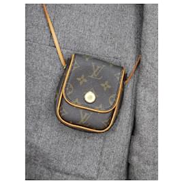 Louis Vuitton-Brown monogram crossbody pouch-Brown