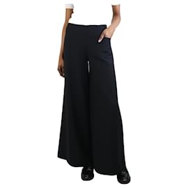 Autre Marque-Pantalón ancho negro con bolsillos - talla UK 6-Negro